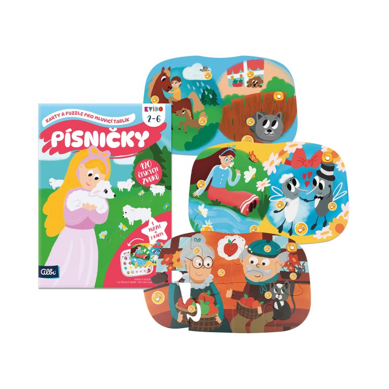                             Písničky 2: Karty a puzzle pro Mluvicí tablík 2 - Kvído                        