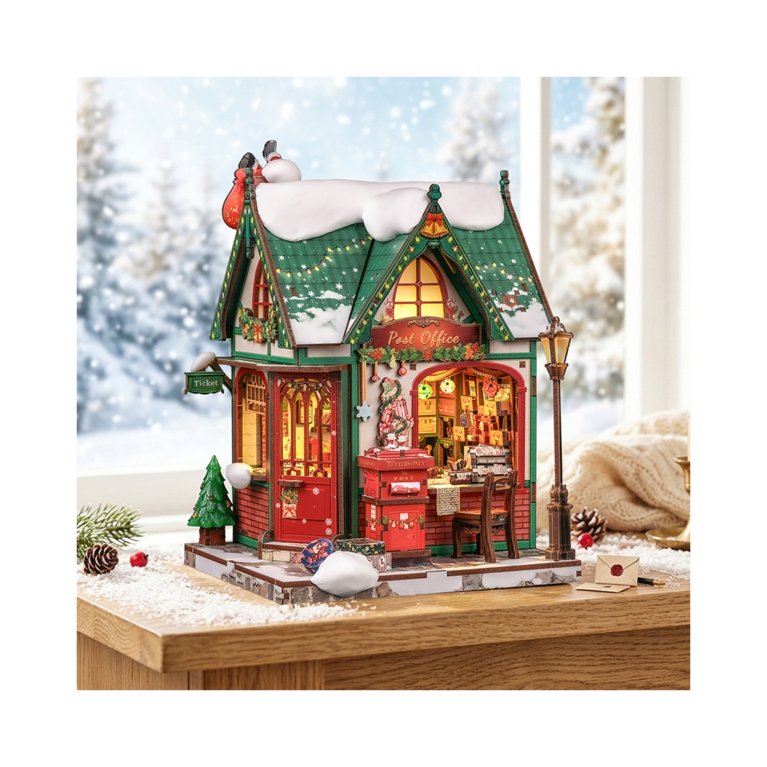                             Dřevěná stavebnice - Pošta Santa Clause                        