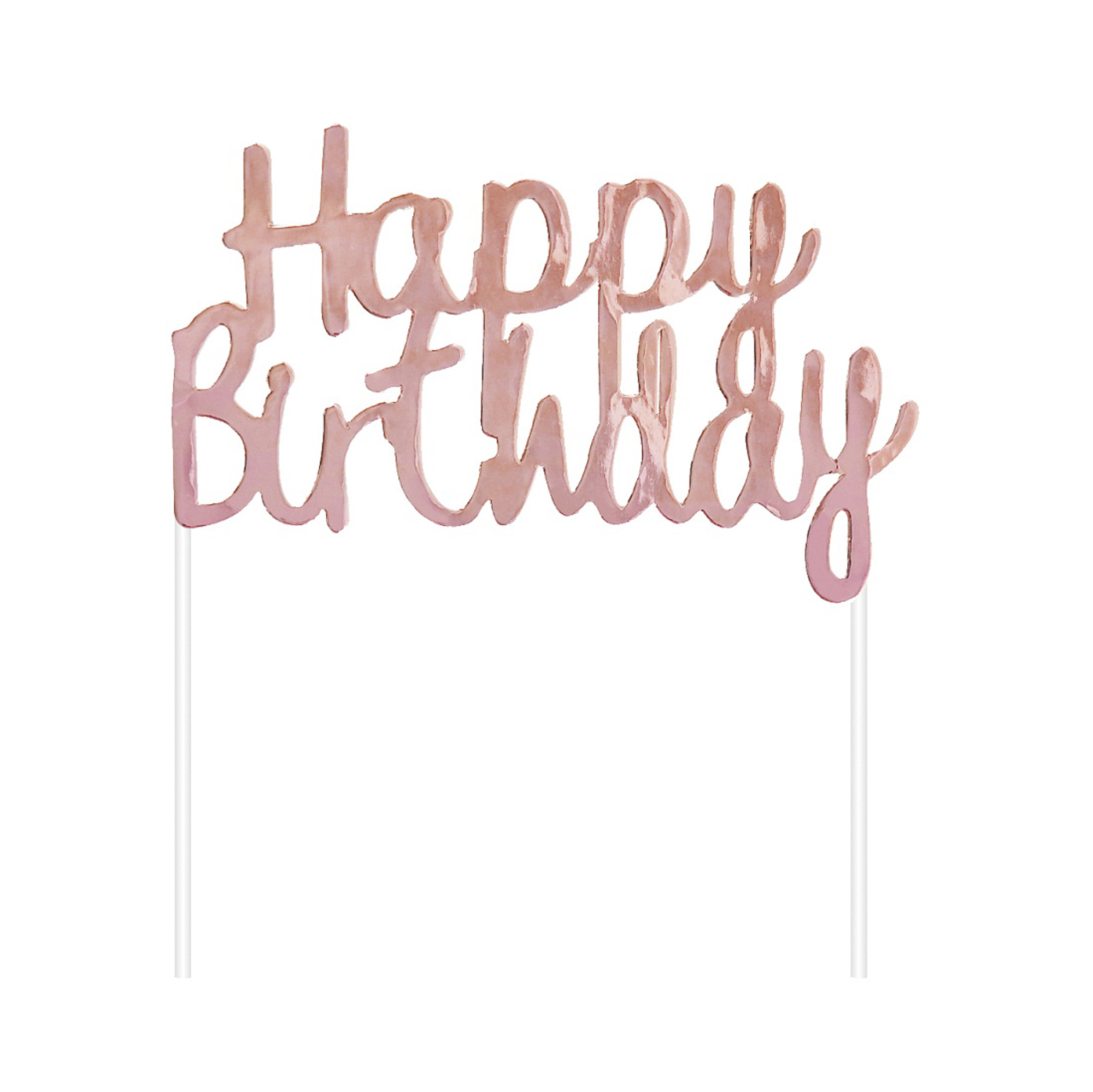 Zápich Happy Birthday rose gold Albi