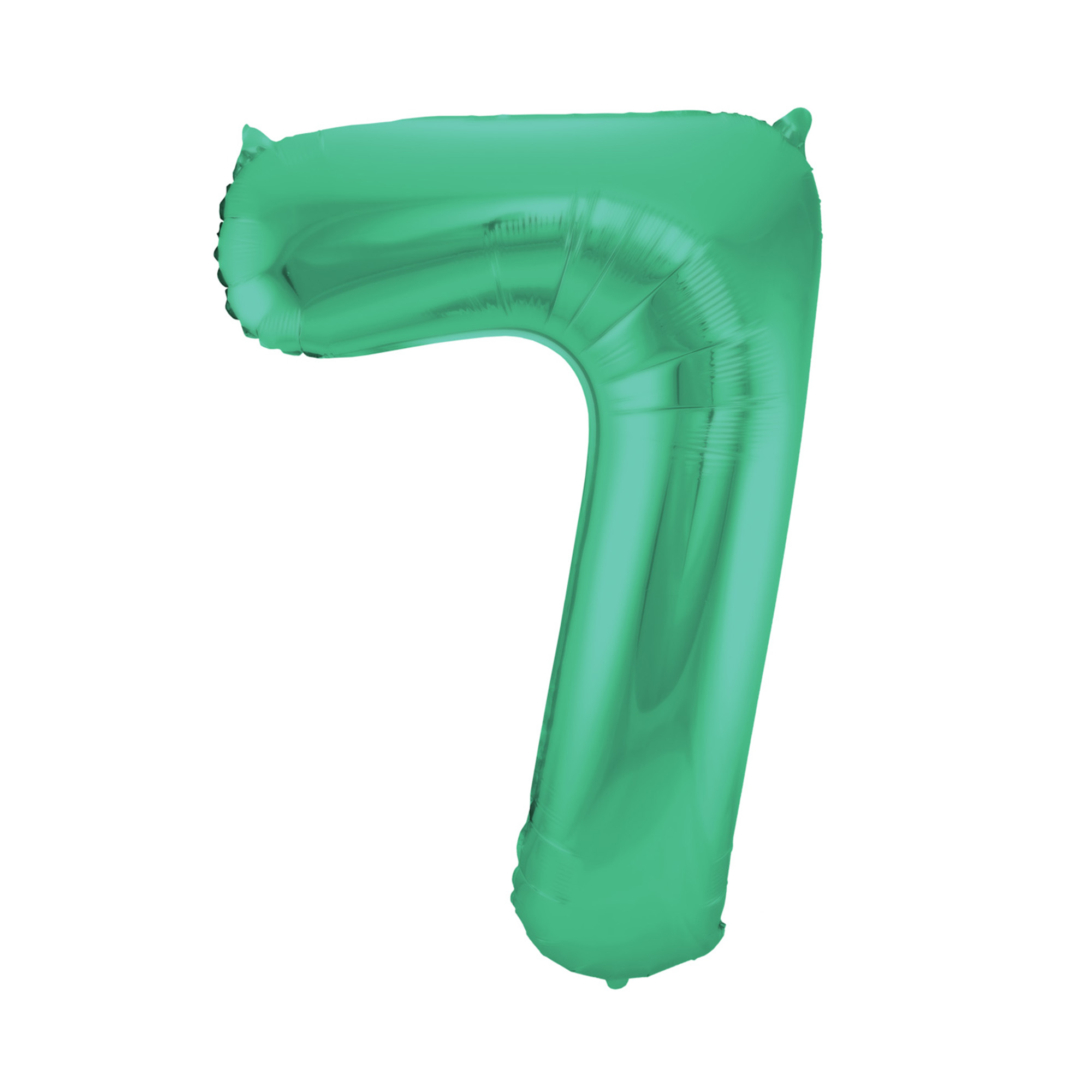 Balónek fóliový 86 cm zelený matný číslo 7 Albi