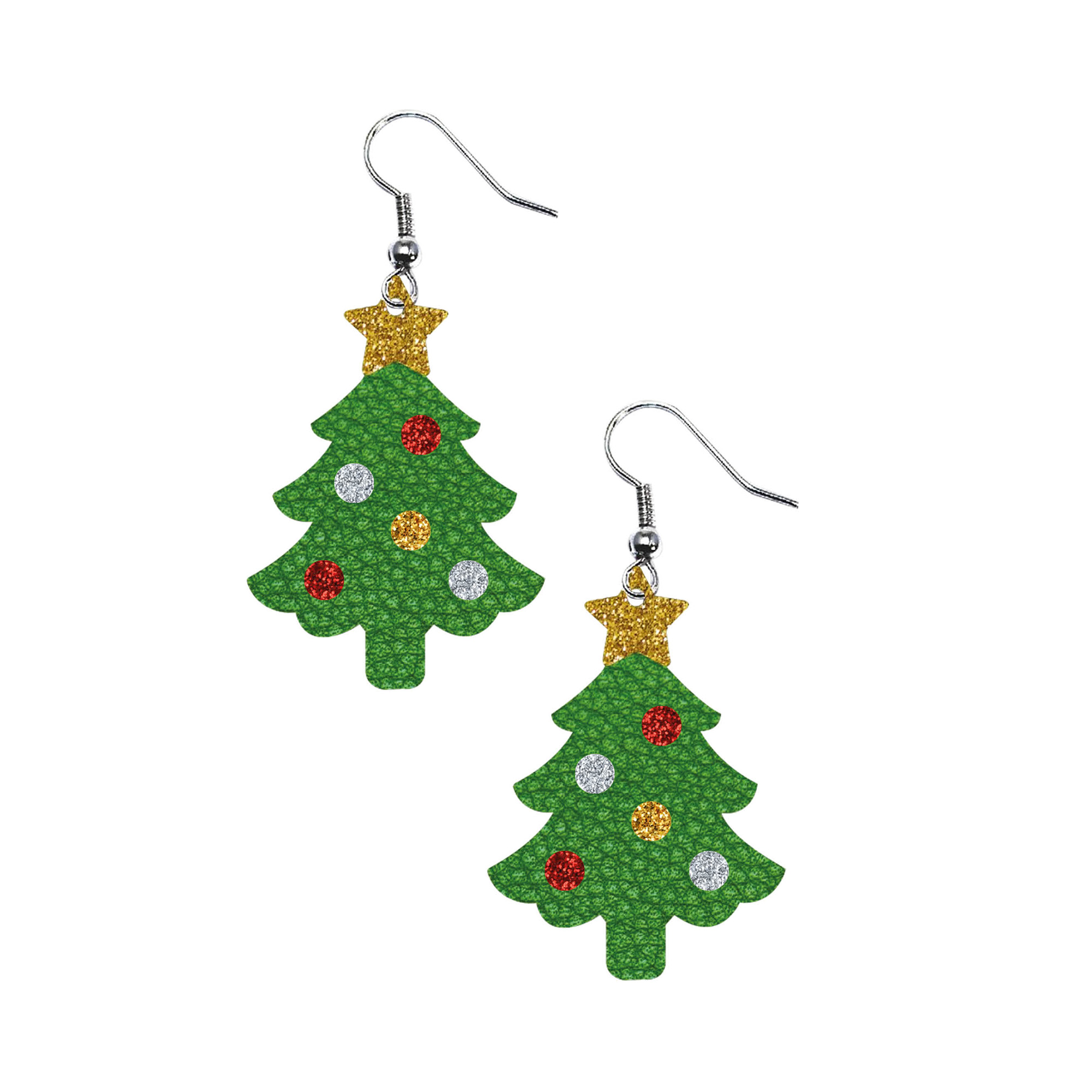 Náušnice vánoční stromky Albi