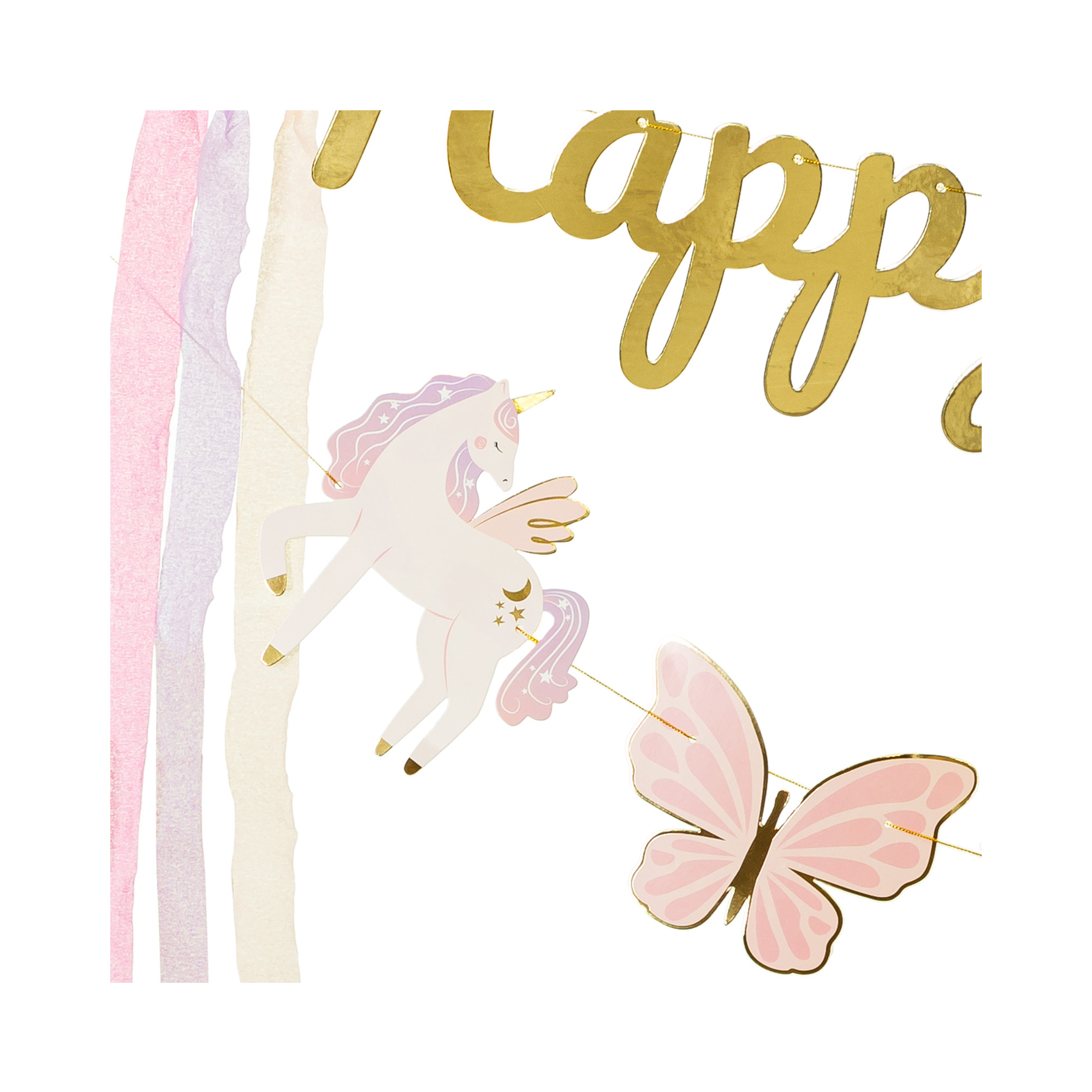 Banner Happy Birthday jednorožci Albi