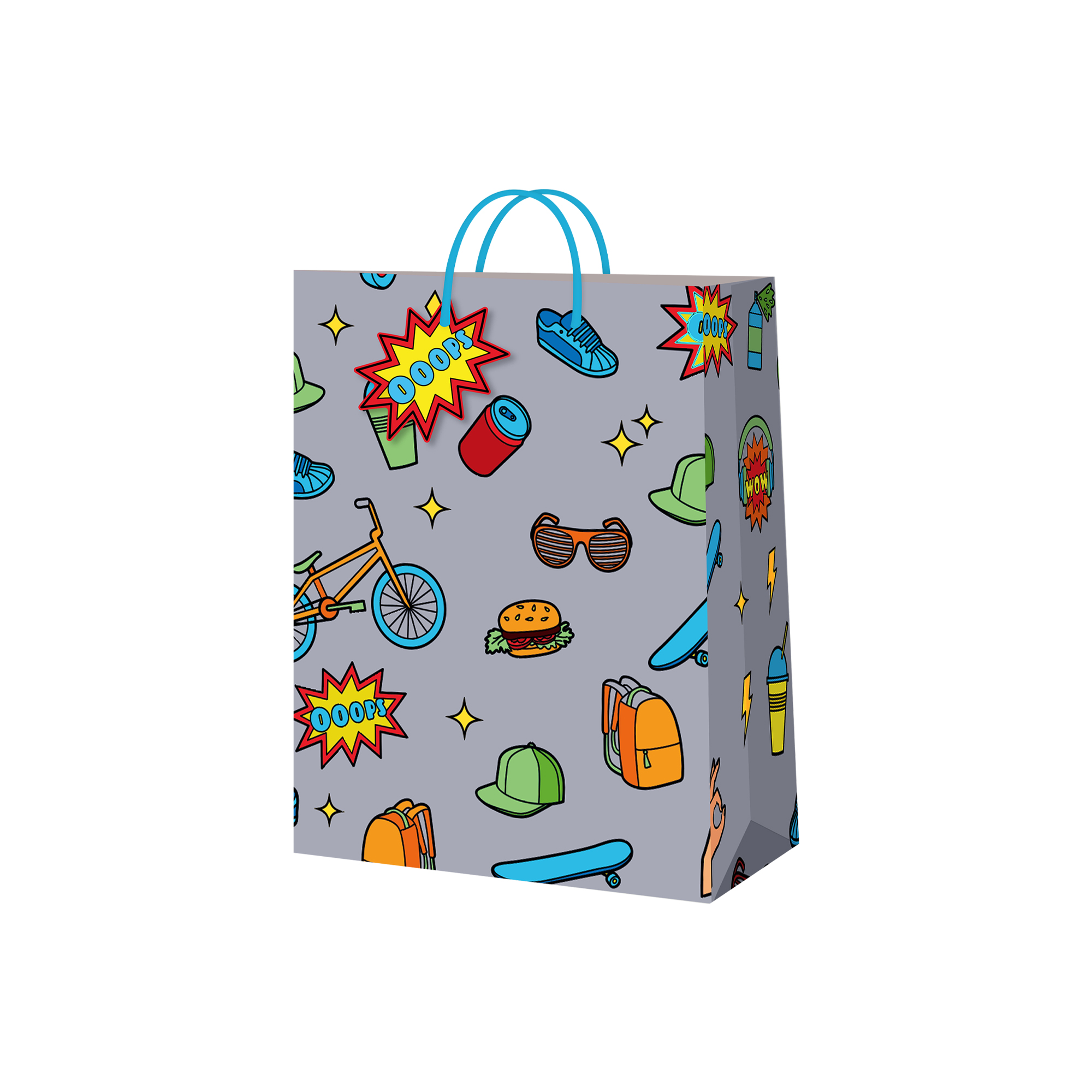 Dárková taška malá - Teenage kluk (17,8 × 9,8 × 22,9 cm) Albi