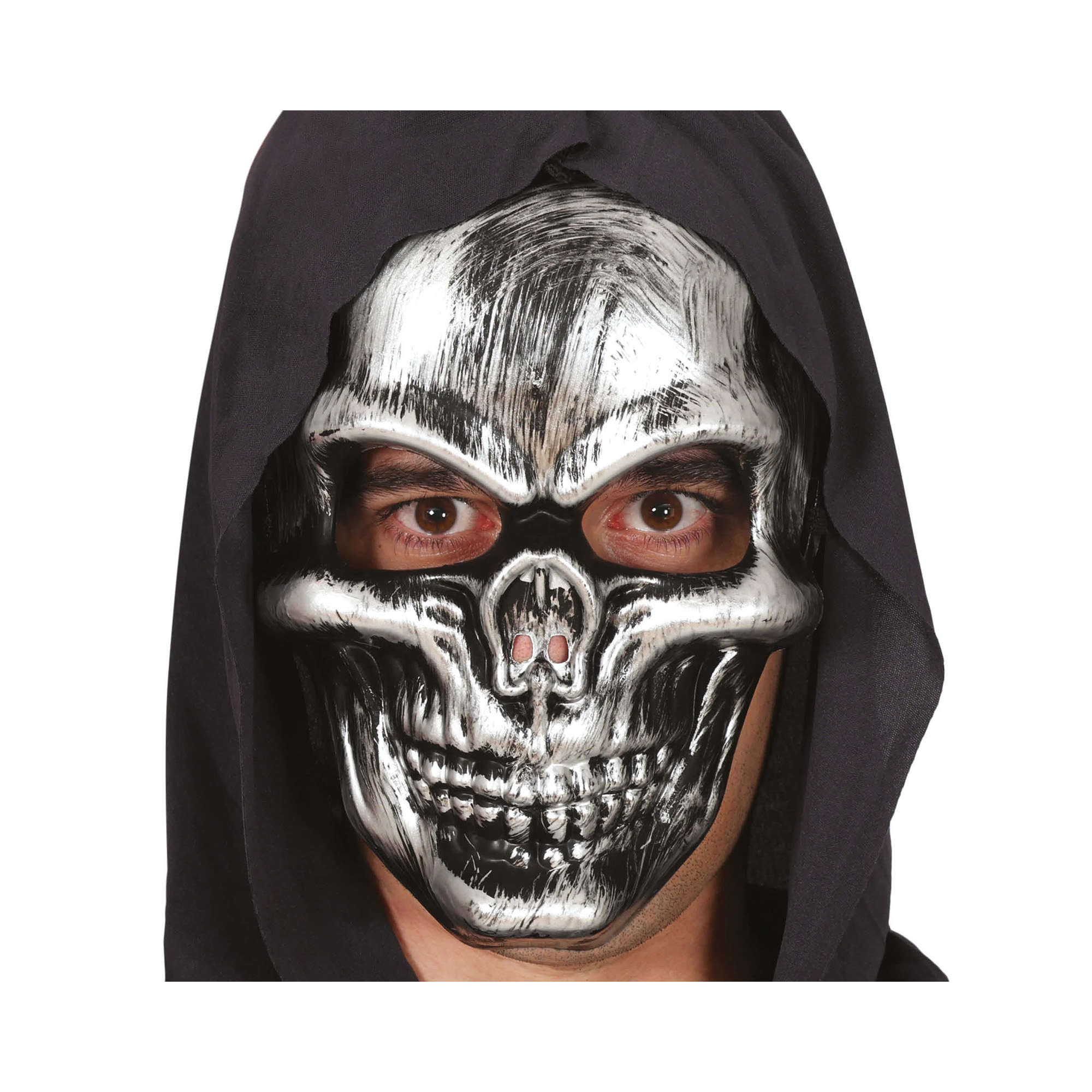 Maska Lebka stříbrná Albi