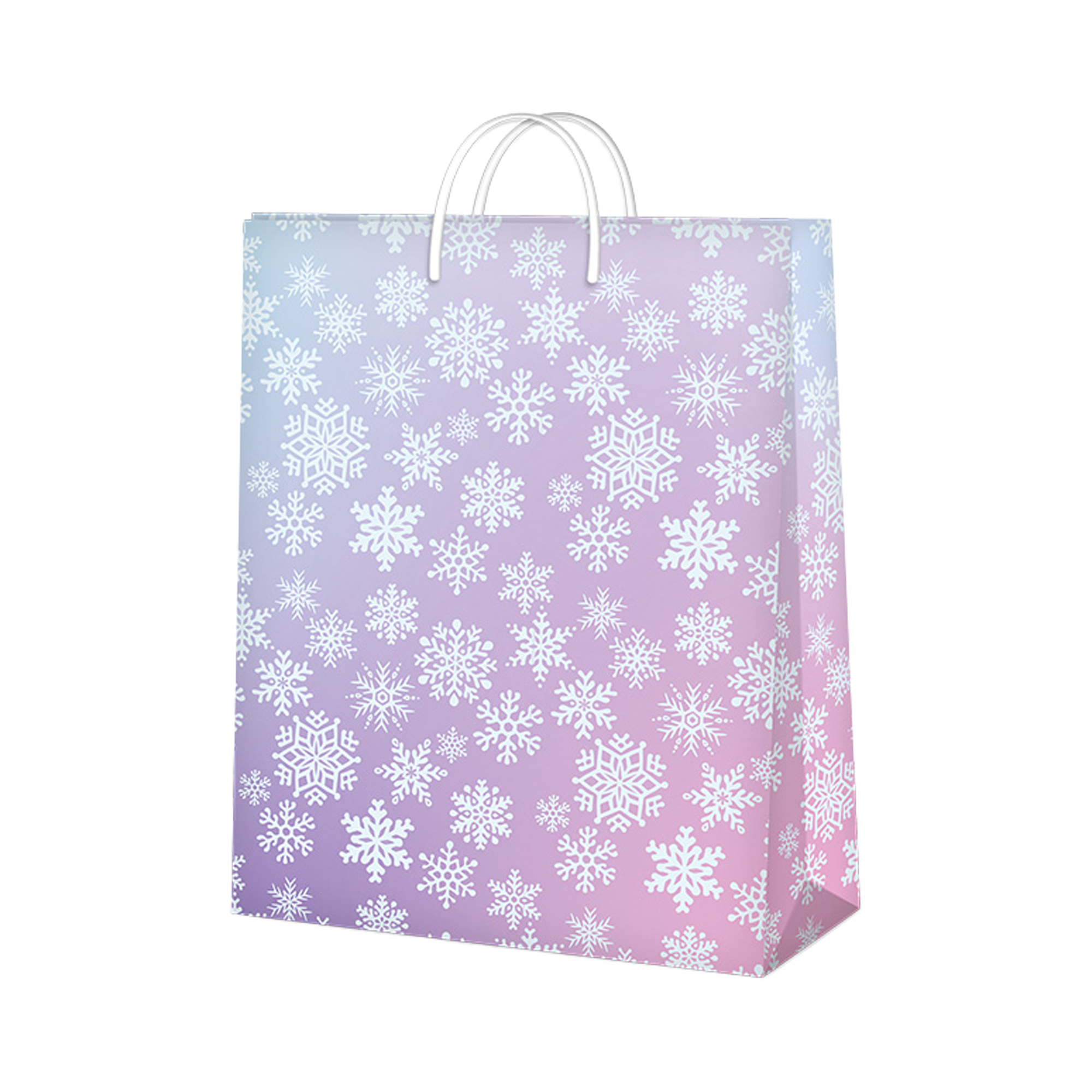 Dárková taška velká - Modré vánoční ozdoby (26 × 12,7 × 32,4 cm) Albi