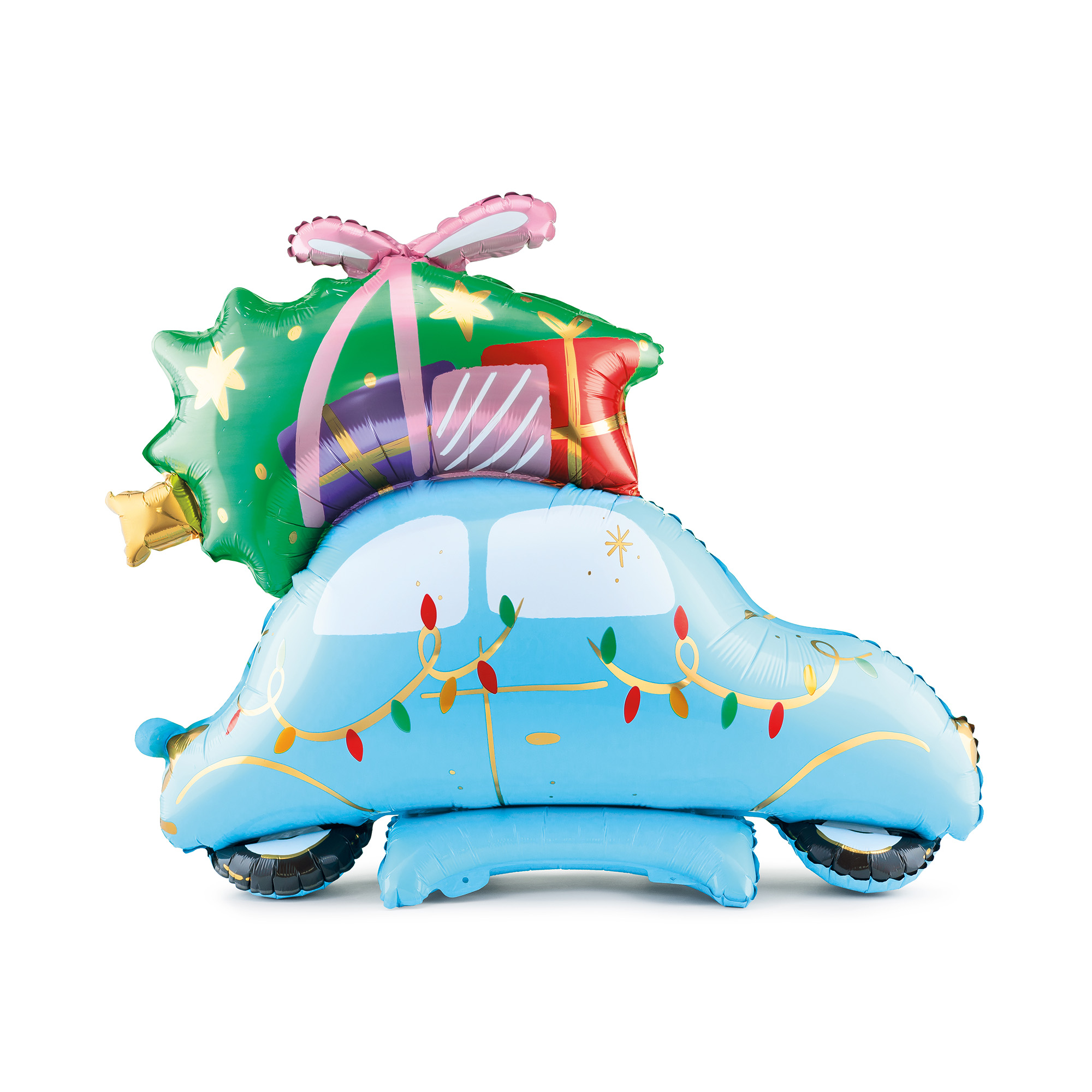 Balónek fóliový stojící Vánoční auto 102 × 100 cm Albi