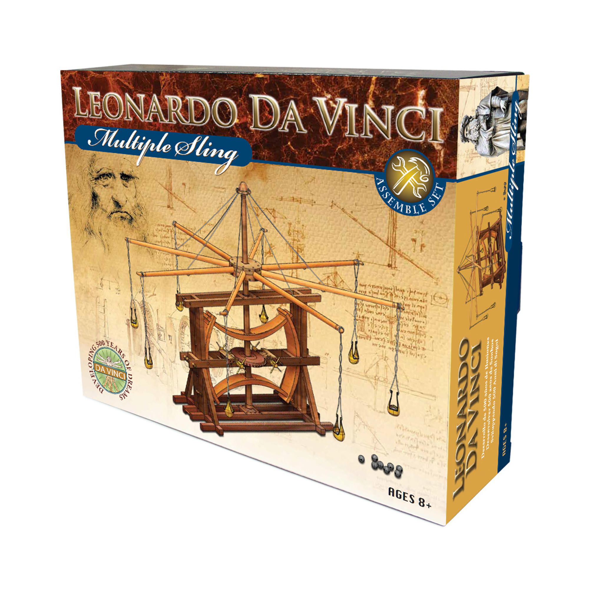 Stavebnice Leonardo Da Vinci - Víceramenný prak Albi