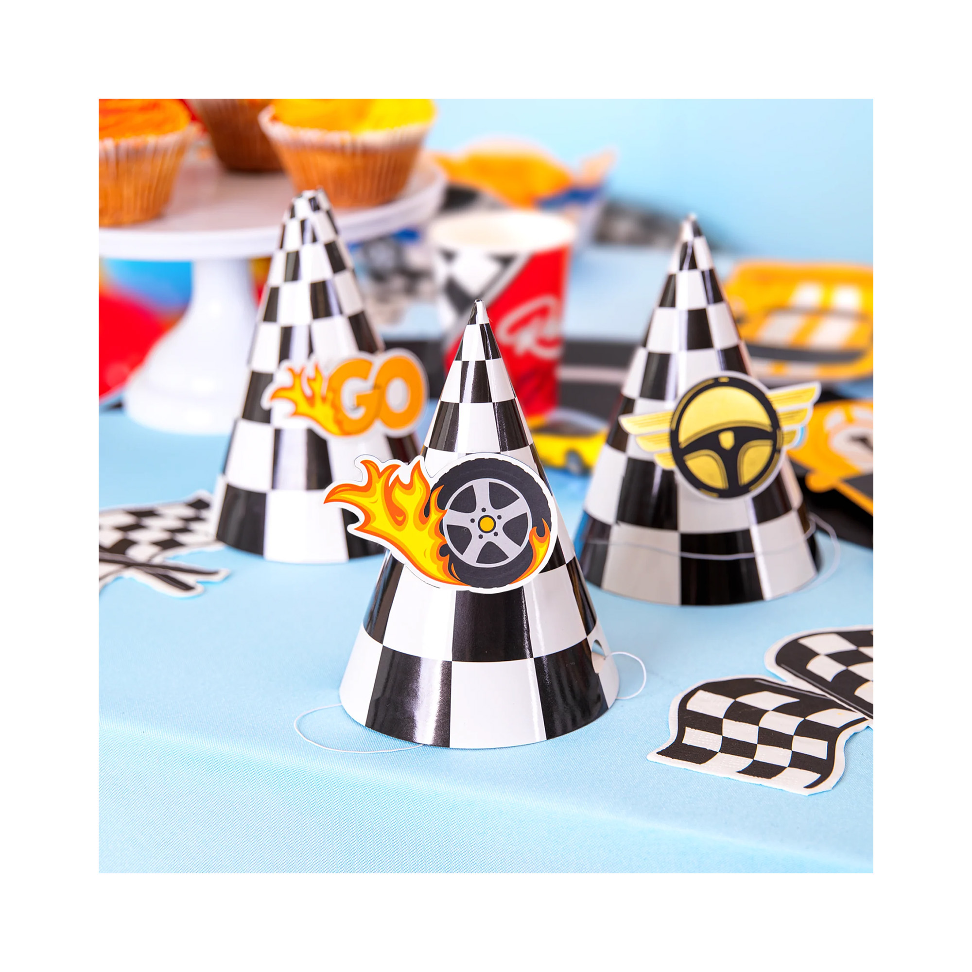 Čepičky Závodní auta 6 ks Albi