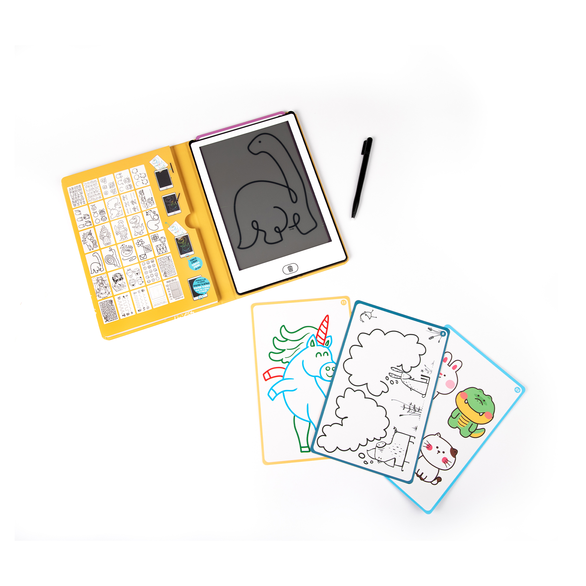 Průhledná LCD tabulka se 30 šablonami – Kvído Albi